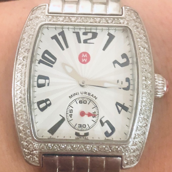 Michele diamond mini urban watch display picture 3